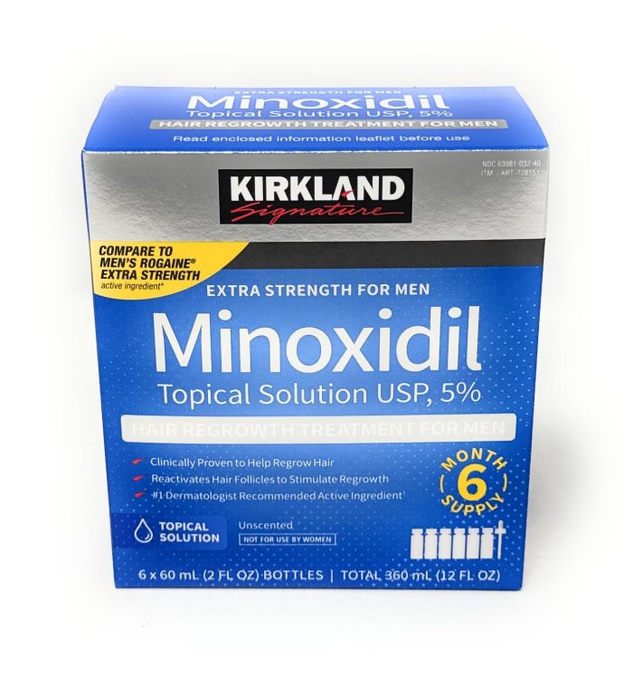 Міноксидил Кіркланд Minoxidil Kirkland 5% 6 флаконів+дозатор