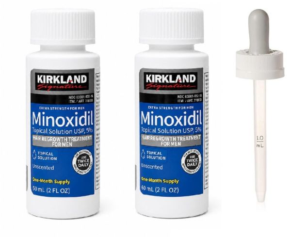 Міноксидил Кіркланд Minoxidil Kirkland 5% 2 флакони+дозатор