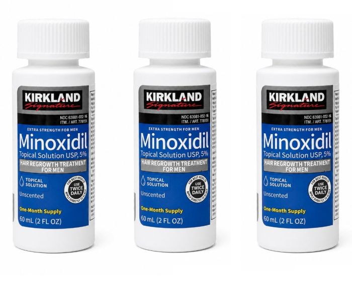 Міноксидил Кіркланд Minoxidil Kirkland 5% 3 флакони