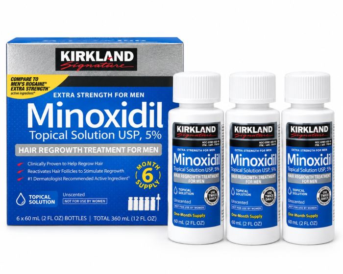 Міноксидил Кіркланд Minoxidil Kirkland 5% 3 флакони
